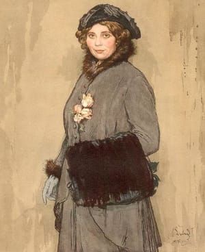 Artwork Title: Mrs. A. V. in Winter Costume