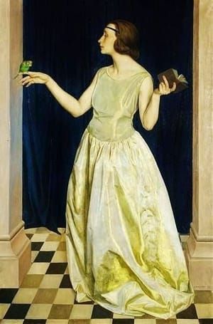 Artwork Title: Lady with Parrot