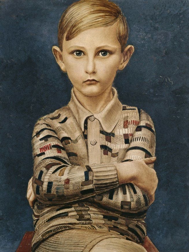 Artwork Title: Portrait of a Boy (Knabenbildnis) 1928