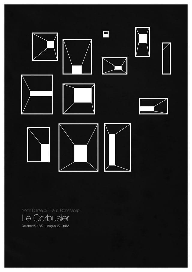 Artwork Title: Six Architects - Le Corbusier