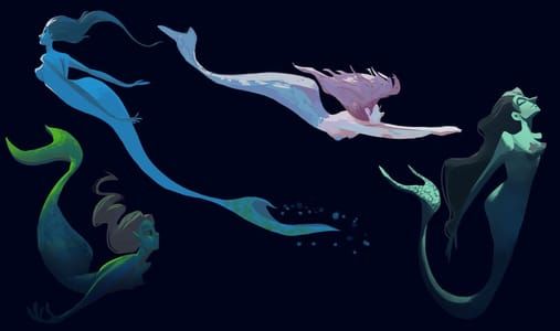 Artwork Title: Mermay Sketches