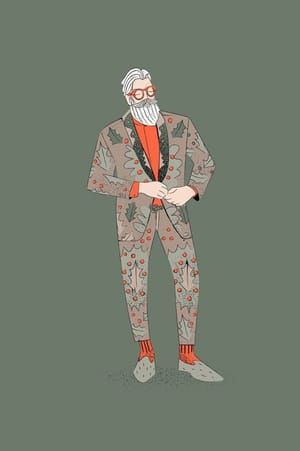 Artwork Title: Hipster Santa Claus