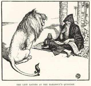 Artwork Title: The Lion Laughs at the Marabout's Question