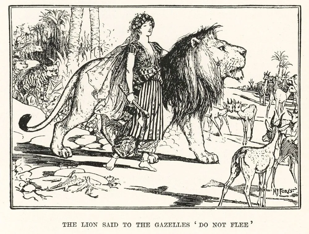 Henry Justice Ford - The Lion Said to the Gazelles,
