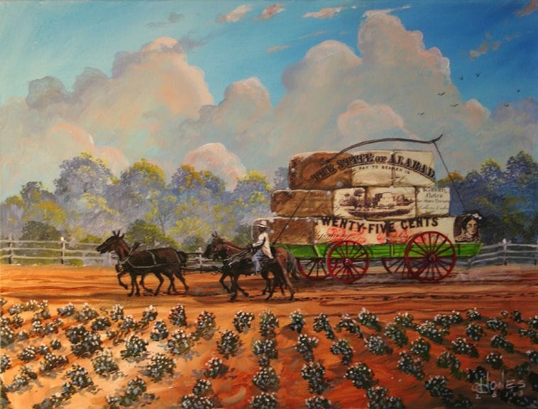 Artwork Title: Wagon Load of Alabama Cotton