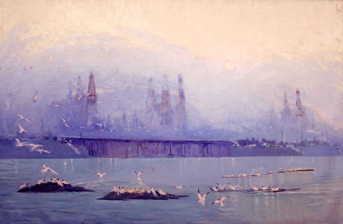 Artwork Title: Evening above Caspian Sea