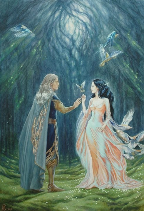 Artwork Title: Nan Elmoth: Elwe and Melian