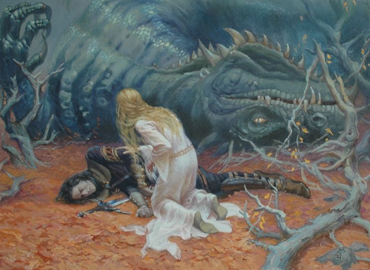 Artwork Title: The Death of Glaurung