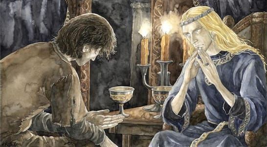 Artwork Title: Finrod is Reminded of His Oath