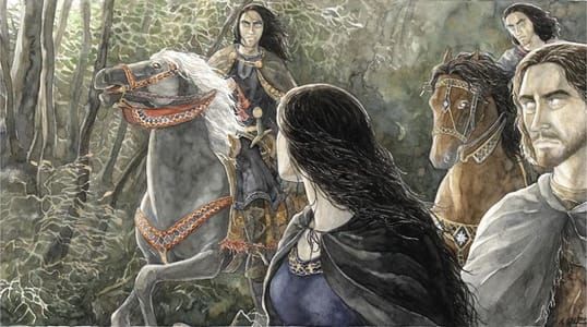 Artwork Title: The Attack of Fëanor's Sons