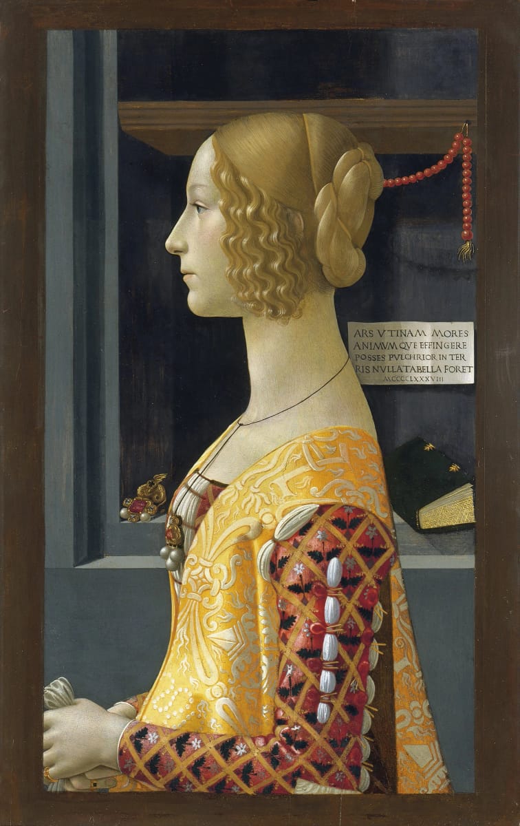 Artwork Title: Retrato de Giovanna Tornabuoni -  Museo Nacional Thyssen-Bornemisza. Madrid