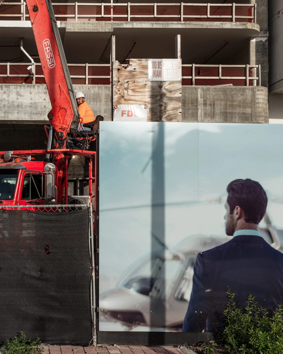 Artwork Title: Construction on Biscayne Blvd Downtown Miami