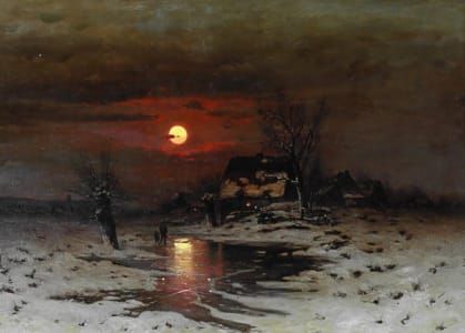 Artwork Title: Landscape At Dusk
