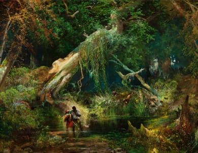 Artwork Title: Slave Hunt, Dismal Swamp, Virginia