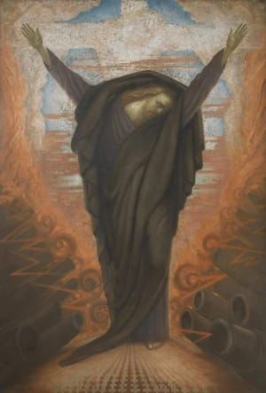 Artwork Title: War on Christ in mourning attire