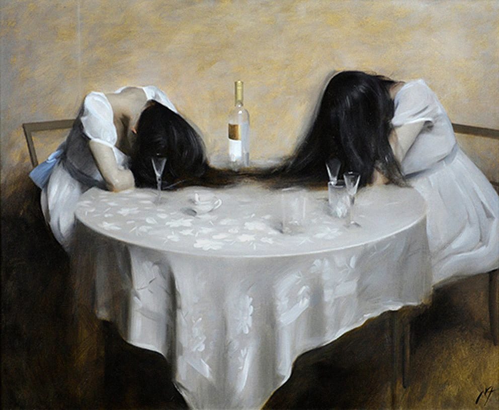 Artwork Title: Drinking Sisters