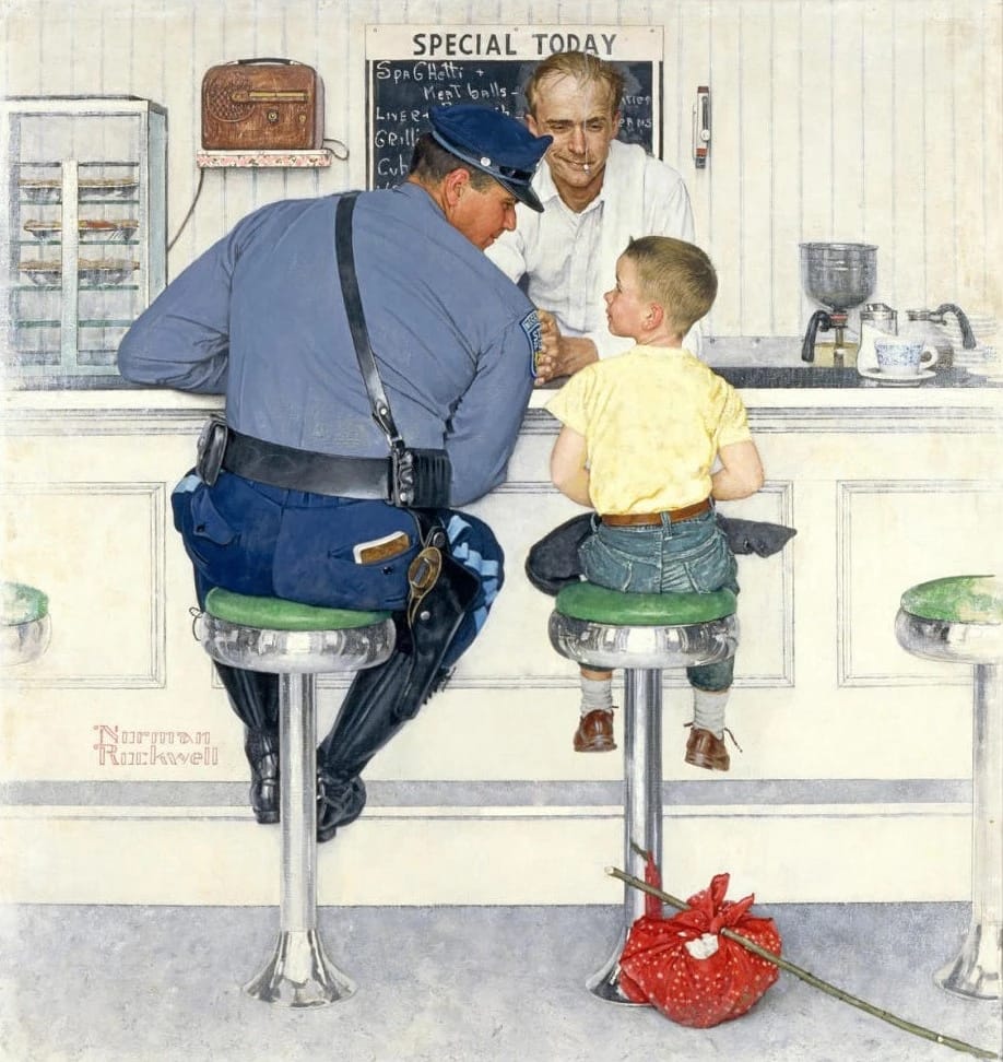 Artwork Title: El fugitivo - Norman Rockwell Museum. Stockbridge. MA