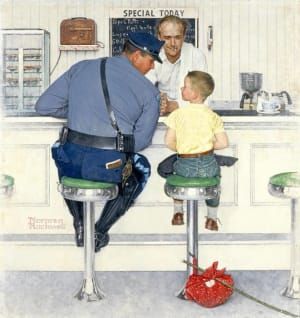 Artwork Title: El fugitivo - Norman Rockwell Museum. Stockbridge. MA