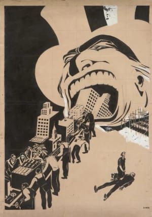Artwork Title: The Soviet Broadcast: Capitalism Devours Everything