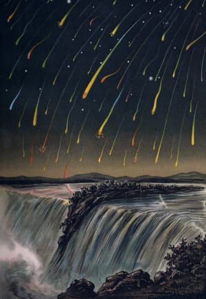 Artwork Title: Leonid Meteor Storm, as seen over North America on the night of November 12-13