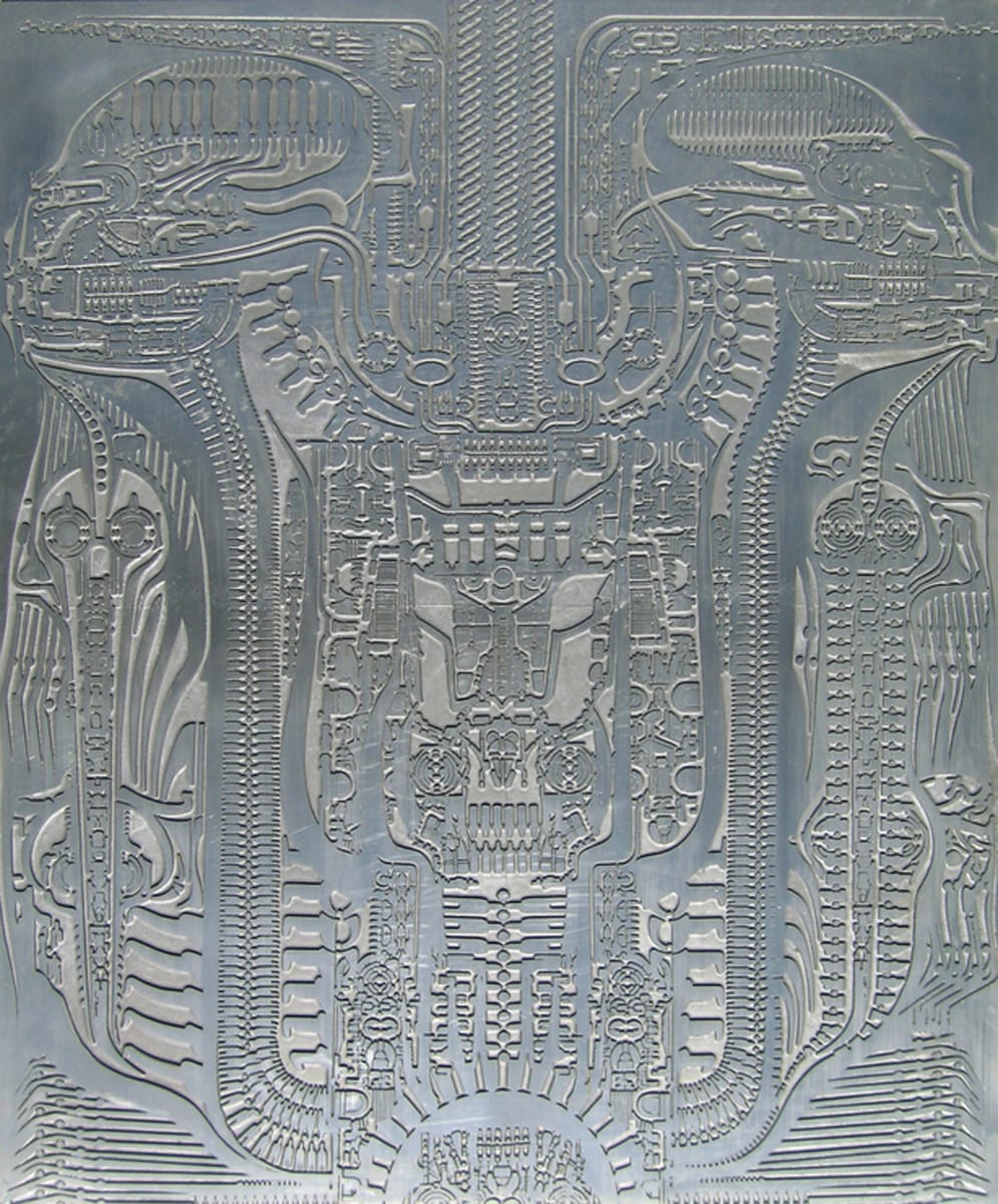 Artwork Title: Aluminum Floorplate with Biomech Matrix