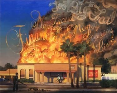 Artwork Title: Wells Fargo in Flames, Phoenix