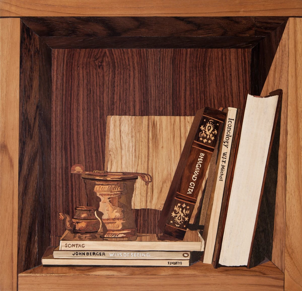 Artwork Title: Sontag, Berger, Barthes, Gita and Copper Vessels