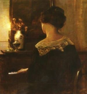 Artwork Title: Une Femme Jouant Du Piano (A lady Playing The Piano)