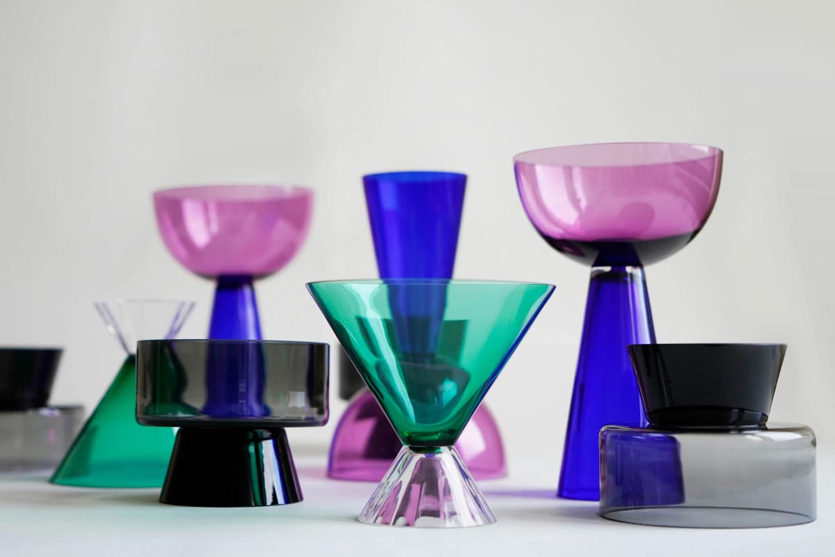 Artwork Title: Skyline - Cocktail Glasses