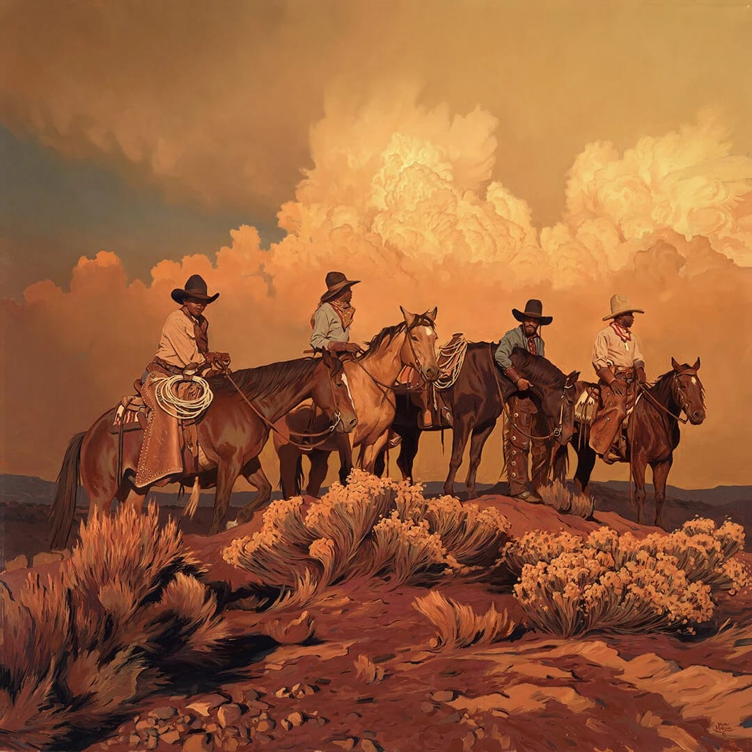 Artwork Title: Riders of the Golden Sky