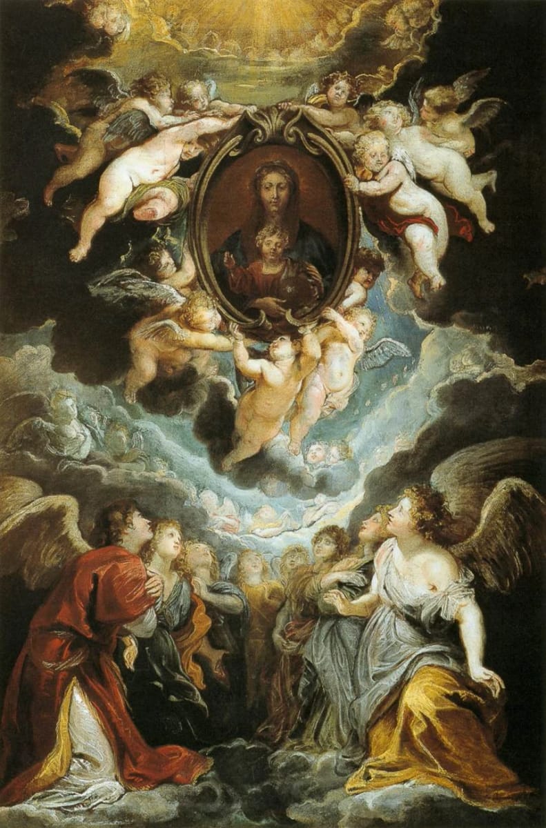 Artwork Title: The Madonna della Vallicella Adored by Seraphim and Cherubim