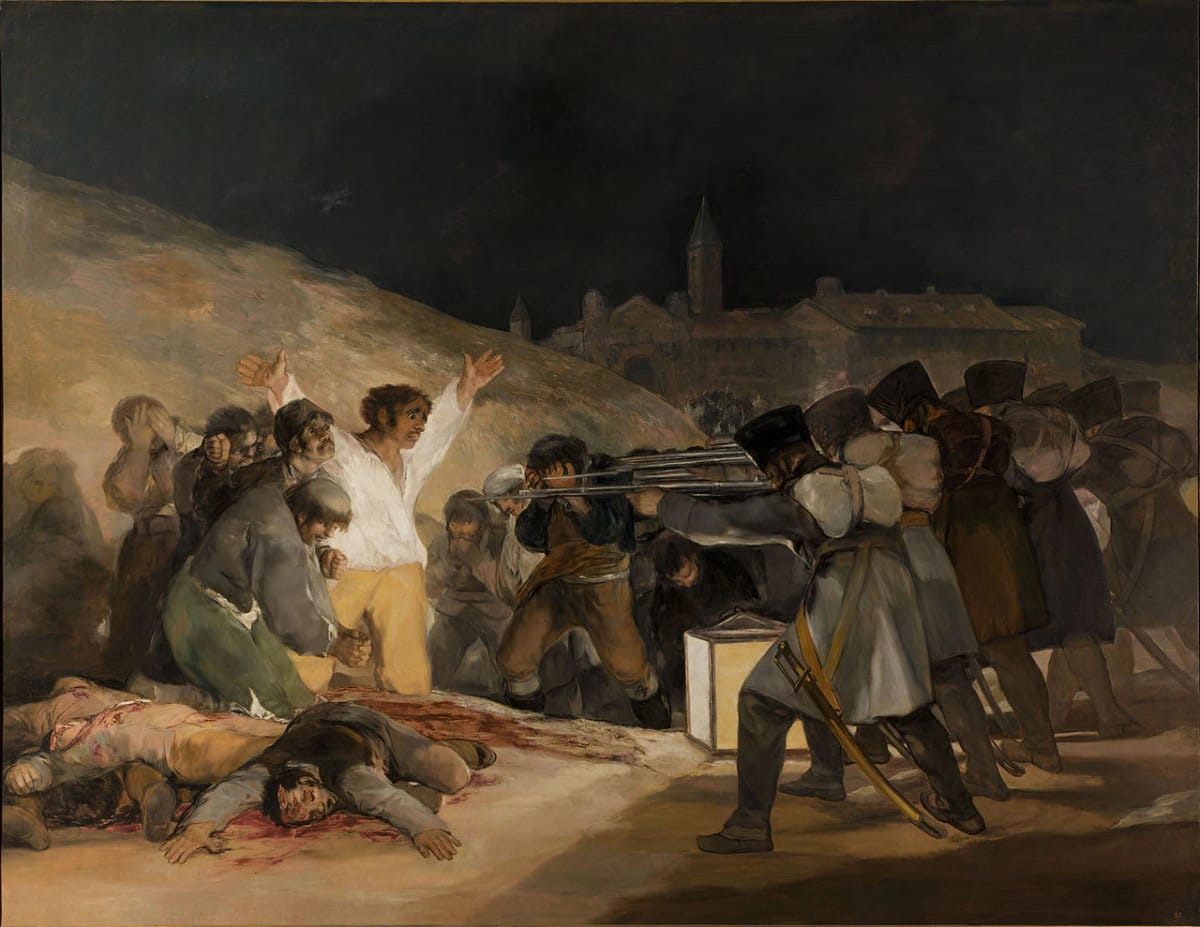 Artwork Title: Los fusilamientos del 3 de mayo - Museo del Prado. Madrid