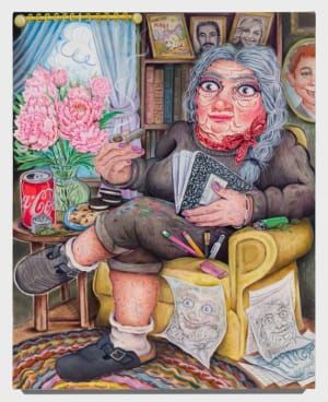 Artwork Title: Self-Portrait at 100 Still Doing All My Favorite Shit