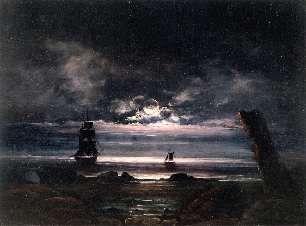 Artwork Title: Moonlight on the Coast at Steigen