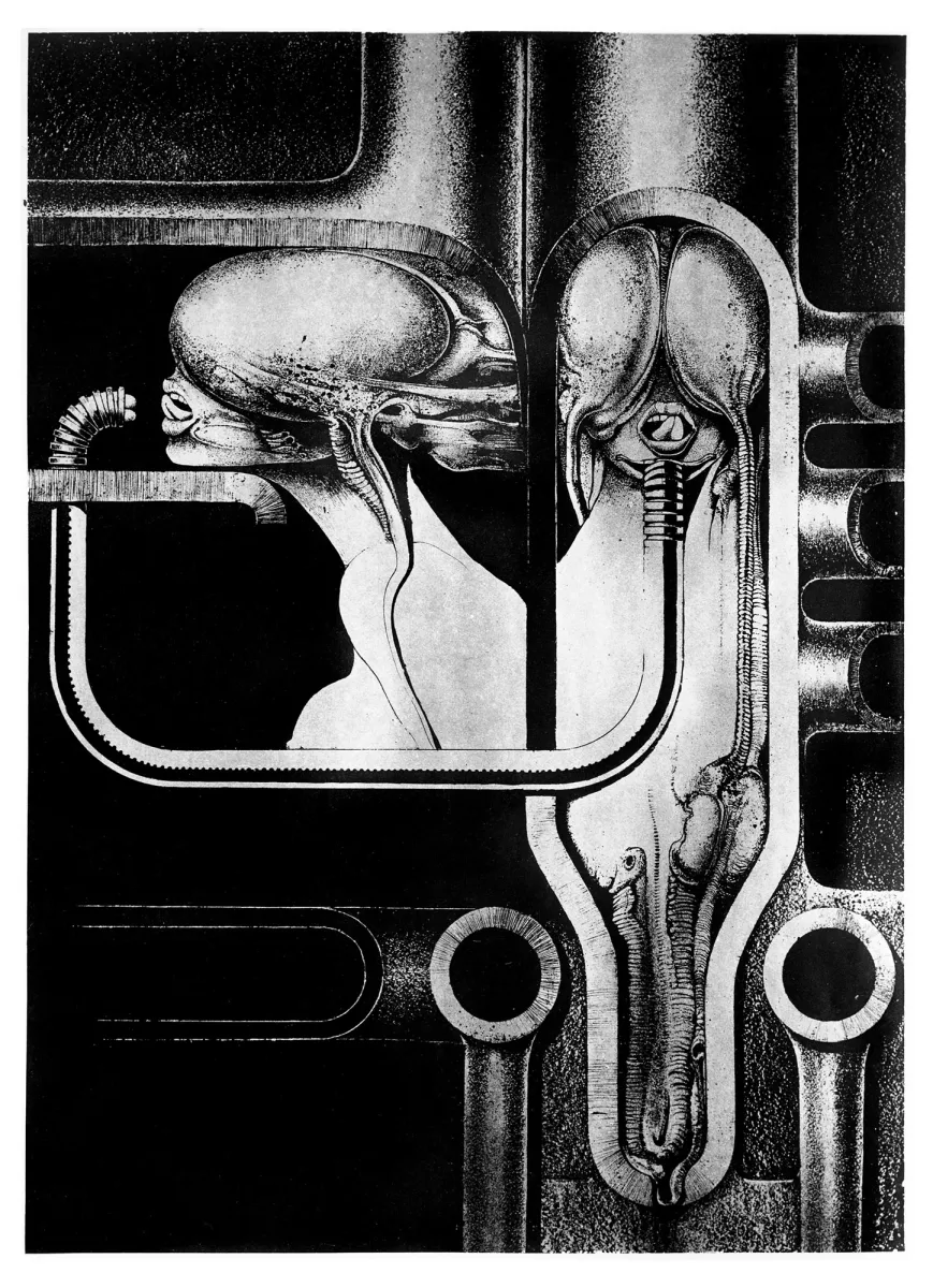 H. R. Giger - Biomechanoid (Biomechanoid Portfolio, 1), 1969