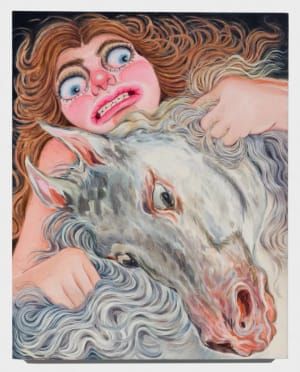 Artwork Title: Self-Portrait Getting Back on the Horse (After Delacroix), 2023