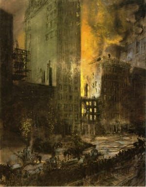 Artwork Title: Fire on 24th Street, New York City