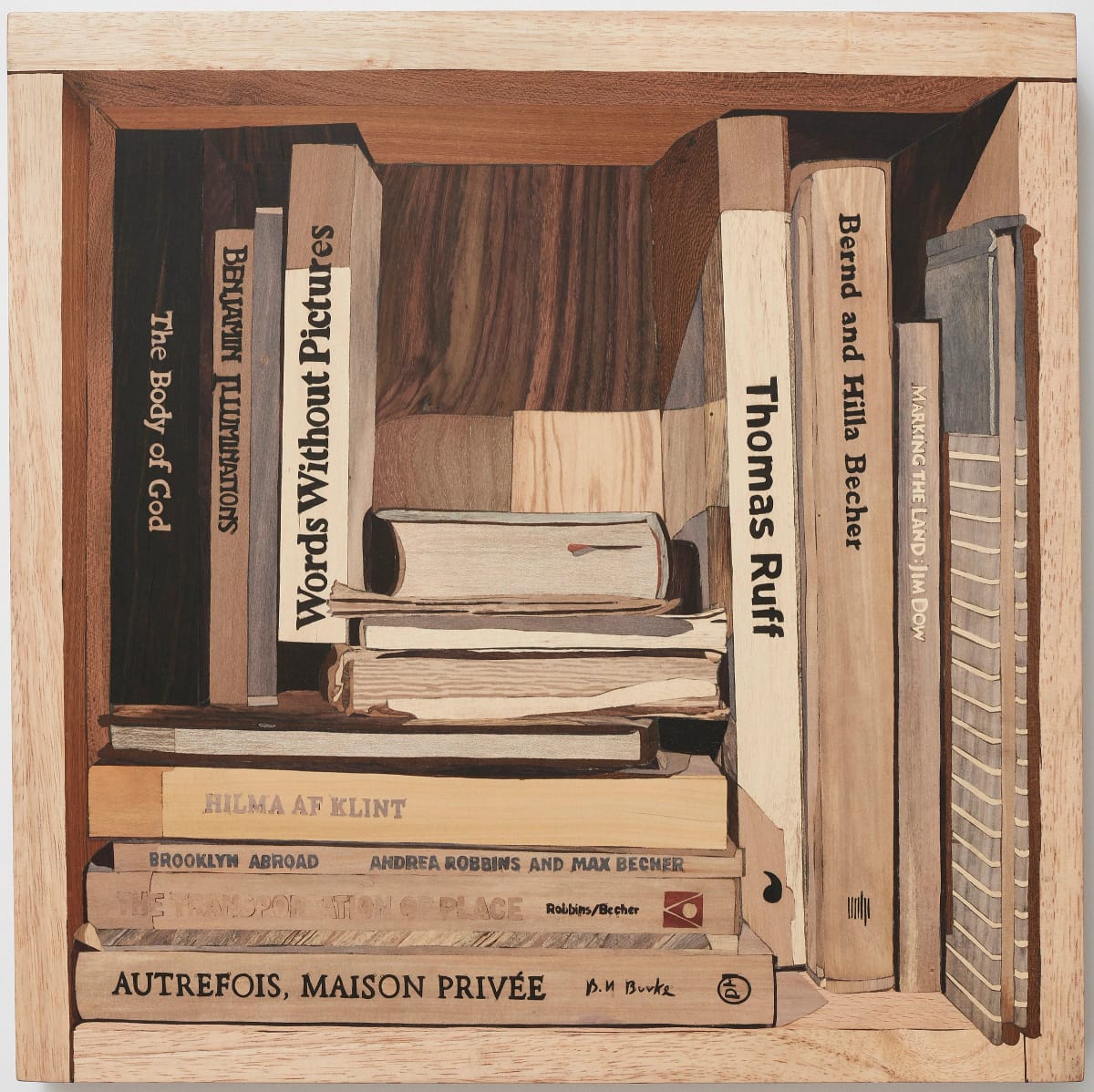 Artwork Title: Robbins/Becher, Burke, Dow, Ruff, af Klint, Becher, Benjamin, Adams, Cotton, Klein and God