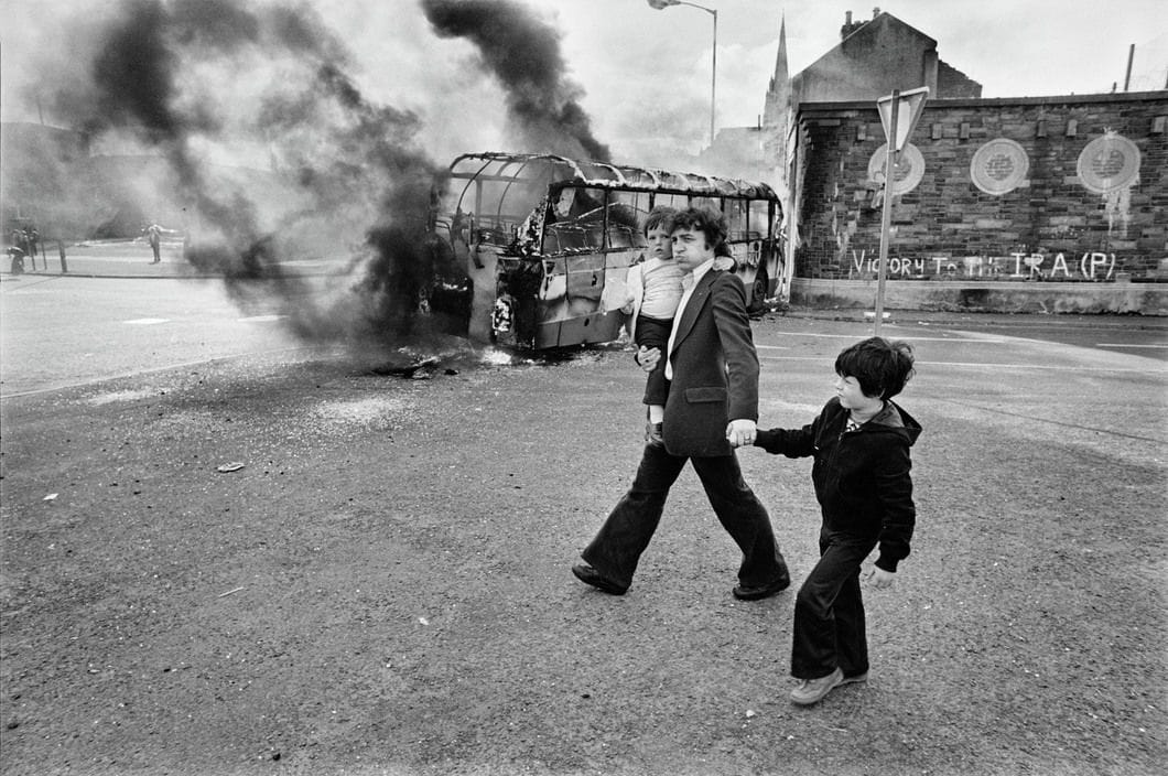 Artwork Title: GB. Northern Ireland. Londonderry. Ten years after the arrival of British troops in the province