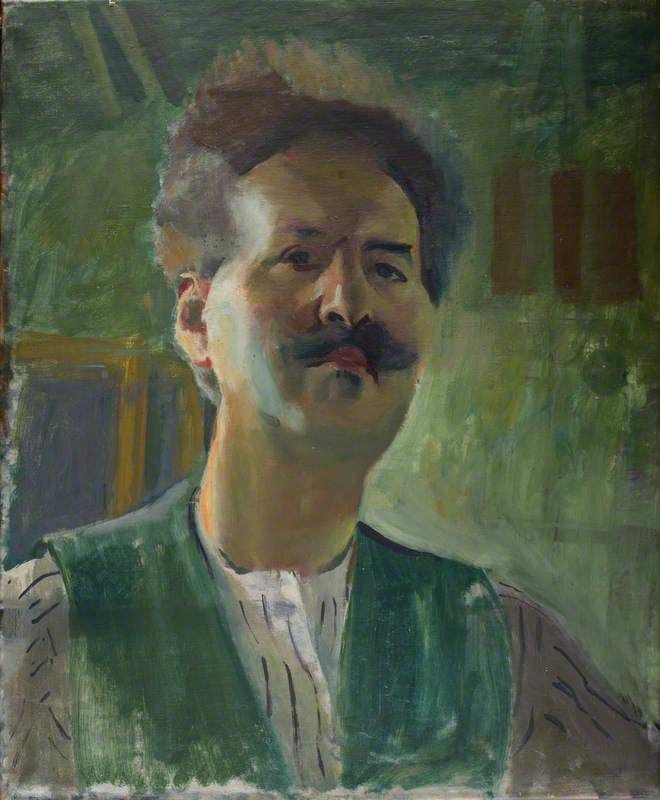 Artwork Title: Self Portrait, Green