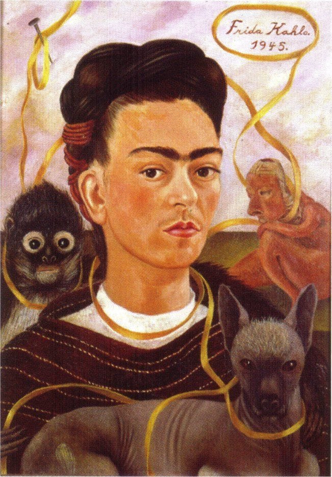 Artwork Title: Autorretrato Con Changuito / Self Portrait With Small Monkey