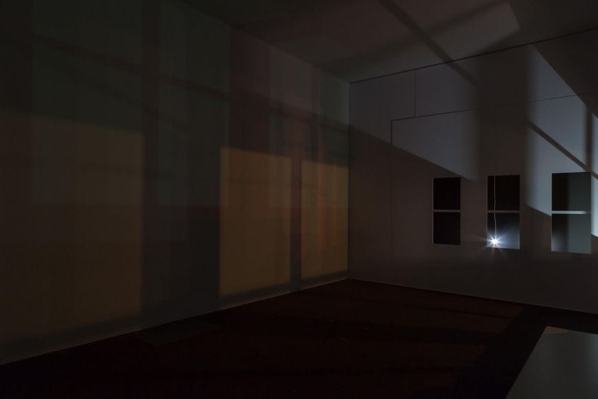 Artwork Title: Light in an Empty Room (Studio wall at night)