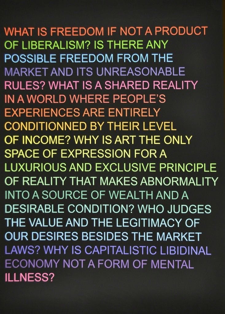 Artwork Title: Untitled (What is freedom?)
