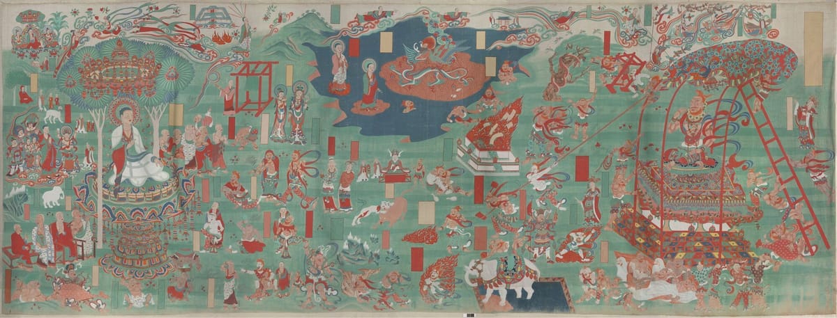 Artwork Title: 劳度叉圣斗变