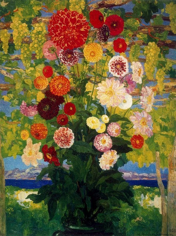 Artwork Title: Dahlias
