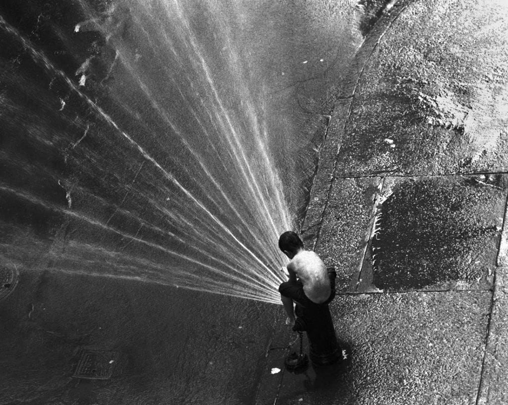 Artwork Title: Boy on a Hydrant, New York City