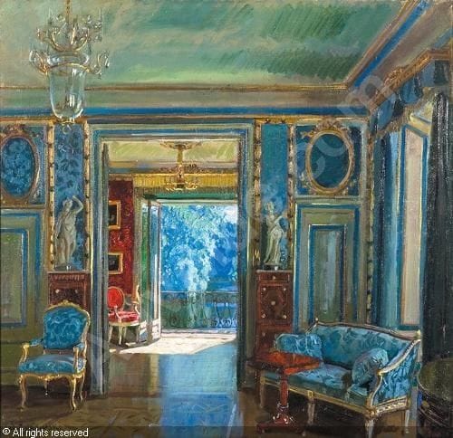 Artwork Title: Wnetrze Palacu W Lazienkach  (Interior, Lazienki Palace)