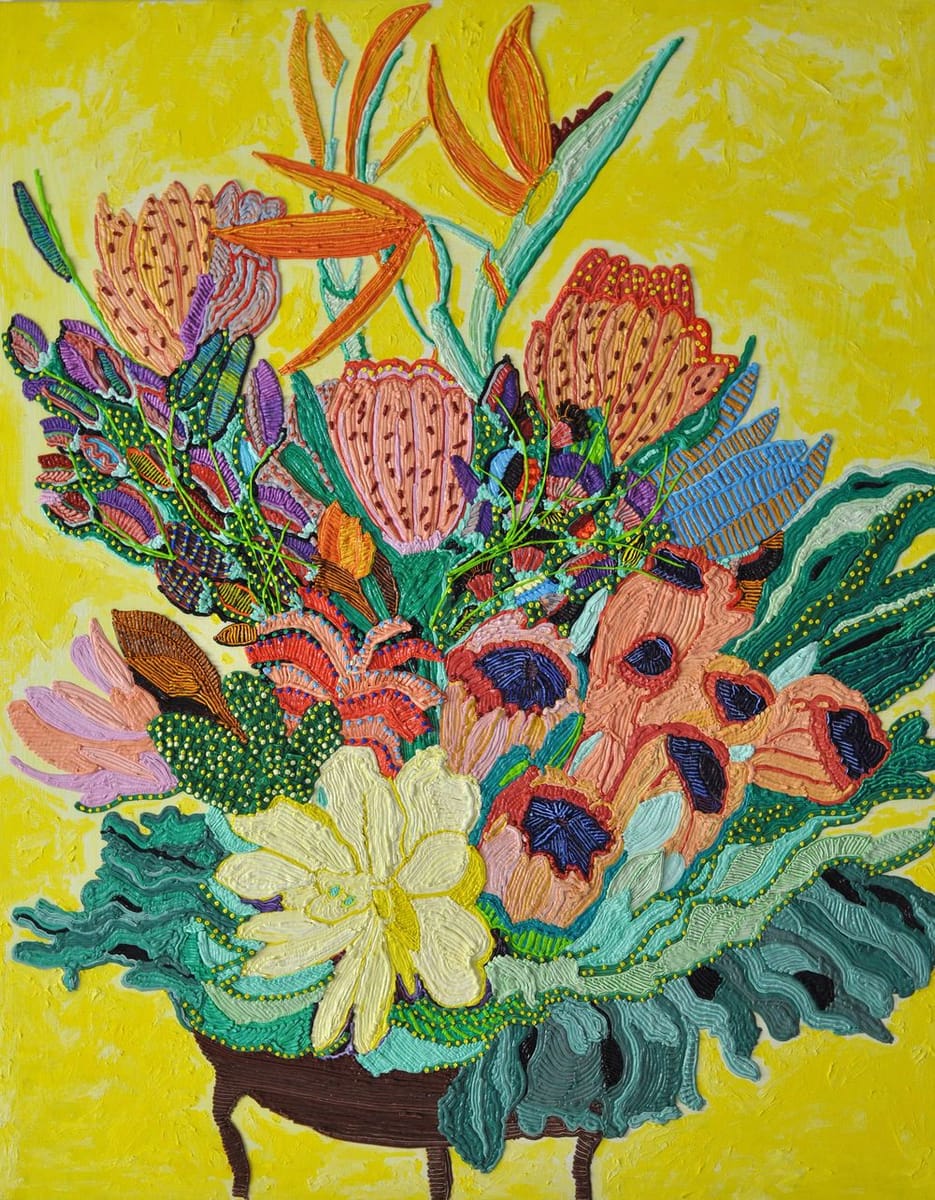 Artwork Title: Crane Flower, Joyfulness