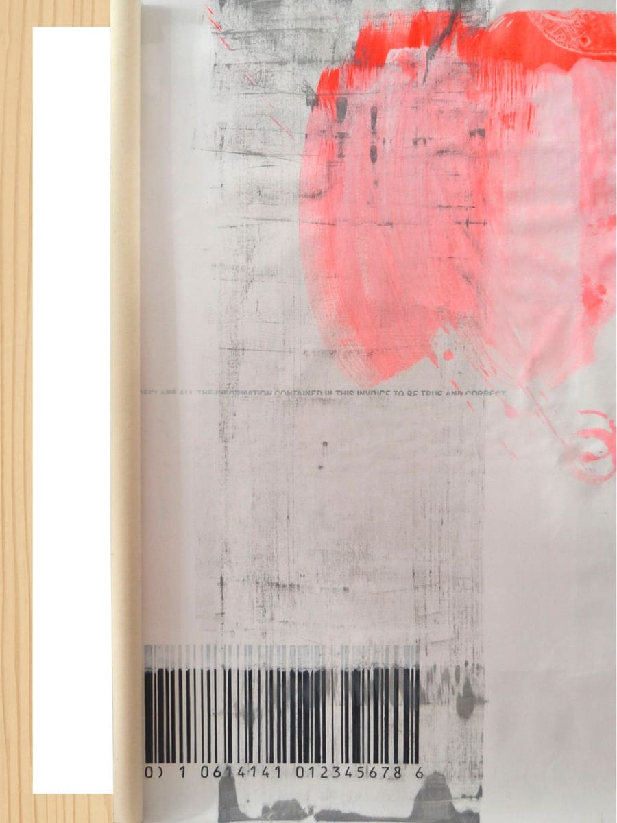 Artwork Title: Pasaporte bar code (rolled)