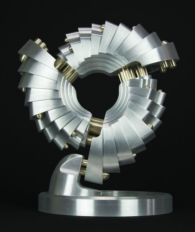 Artwork Title: Machined Metal Sculpture 93